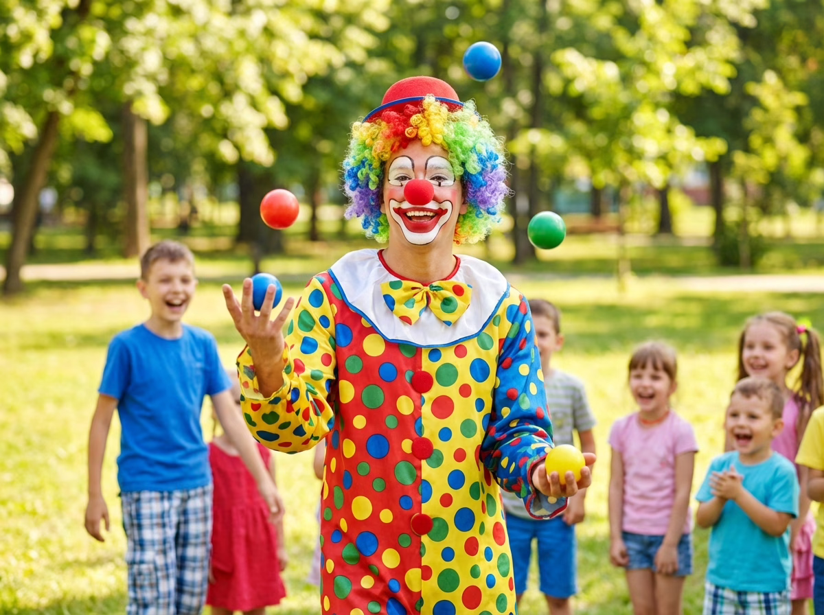 Chú hề hoạt náo cùng pinata